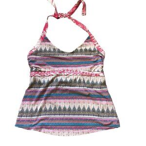 Patagonia XL Athletic Athleisure Stretch Halter Top Tie Neck Shelf Bra 66L